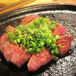 精肉居酒屋　笑福園 - 2011/7/16　タン元のステーキ