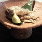 佳酒真楽 まゆのあな - 豆アジ南蛮漬け