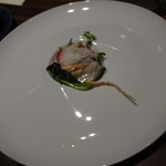 アコルドゥ - 炙った牡蠣とみぞれ 過ぎ行く季節と新芽