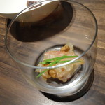 アコルドゥ - 醤酢に　蒜　搗き合てて　鯛願う 我にな見えそ　水葱の羹