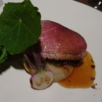 アコルドゥ - 倭鴨とからし菜 土の香りのピュレ