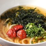 麺屋 AZITO - 梅うどん+あおさトッピング