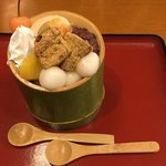 嵐山さくら餅 稲 - 本わらび餅パフェ(950円)