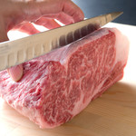 ・Specially selected Japanese black beef sirloin Steak (100g~)