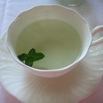 春陽亭 - ミントは、自家製★食後のミントティー。