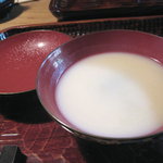 光安 - 蕎麦掻きの白味噌仕立て