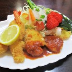 八千仙 - 海の幸定食 1,350円（税込）。　　　　　　2018.05.10