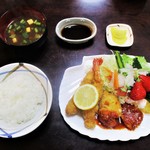 八千仙 - 海の幸定食 1,350円（税込）。　　　　　　2018.05.10