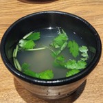 俺の魚を食ってみろ!! - お通しの蜆汁