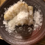 和洋酒菜 ひで - ホワイトアスパラ　カハラの塩で♡