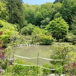 こびそ - 「こびそ」さんの前は池が広がってます