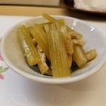 味処 佐竹 - お通し　ふき煮