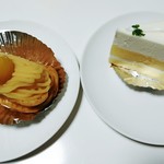 パティスリー　ウチヤマ - モンブランエクレア、レアチーズケーキ