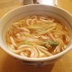 Miyabe - かしわうどん　500円