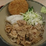 Hakone Soba - 冷やし肉おろしそば\490+コロッケ