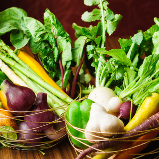 Fresh vegetables purchased from carefully selected producers