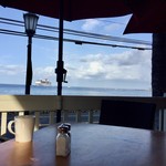 Island Lava Java - 我々の席からの景色。