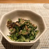 福鮨 - 鱧の皮とキュウリ