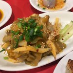 餃子屋 弐ノ弐  - ザーサイの葱生姜和え 280円 ごはんのお供にぴったりでもあるw