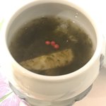 中華料理 雄峰 - あさりと筍のフカヒレスープ