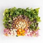 シナグロ ORGANIC SALAD & CAFE - 葉っぱとそぼろのプレートサラダ