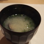 鮨 竜介 - 味噌汁