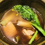 日本そば 一ノ瀬 - 薩摩錦鷄と菜の花のつけ汁そば