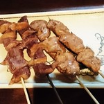 駿 - 砂肝、ハツ串焼き  各々160円×2