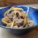 家庭料理 小川 - 牛肉しょうが煮