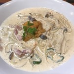 バレーナ - ウニのクリームパスタのウニ添え