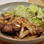 じじばば木馬亭 - 鹿肉のガーリック焼き肉