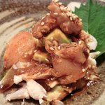 じとっこ組合 - 「ささみアボカド　わさび醤油」：蝦夷山山葵が利いています！