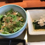 串揚げ串和 - 小鉢とサラダ