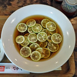 ながや - スダチの冷かけそば