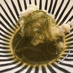 くろぎ - 昆布の冷たい出し汁をかけて