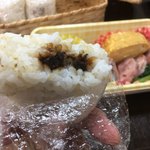 一休こんぶ 松田老舗 - 鮎釣りのお弁当｡おにぎりにしました(^^)