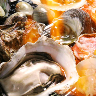 新鮮海鮮自豪！隨心所欲享受喜愛的烤製程度和調味！