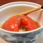 嵯娥旅館 - トマトの蒸し料理
