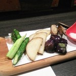 北海茶漬け ぽっぽ - 野菜素揚げ盛り合わせ