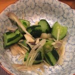 肴こばち - 【’18.5】きゅうりの浅漬け