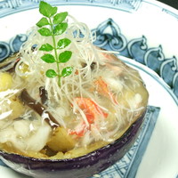 賀茂茄子蟹あん掛け