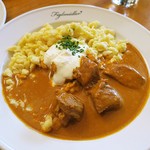 Figlmüller - Creamy veal goulash     with buttee dumprings,spaetzle €14.50