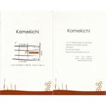 Kamekichi bistro - 谷四フレンチ"kamekichi bistro"名刺カード