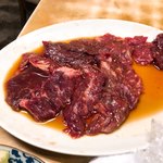 杉ホルモン - 焼肉ダブル定食のお肉
