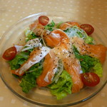 居酒屋あさり村 - サーモンカルパッチョ