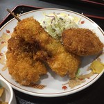 勇福 - 串カツ定食（650円税込）