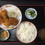 Yuufuku - 串カツ定食（650円税込）