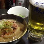 Sumibi Yakitori Daisuke - 生ビール＆煮込み