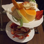 京橋千疋屋 - フルーツアフタヌーンティーセット1,890円。