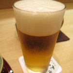 Yasuda - 生ビール大 600円(キリン一番絞り)